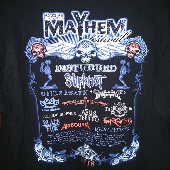 Rockstar Other - ROCKSTAR MAYHEM FESTIVAL T-SHIRT - Metal Music Tee Rockstar Other - ROCKSTAR MAYHEM FESTIVAL T-SHIRT - Metal Music Tee